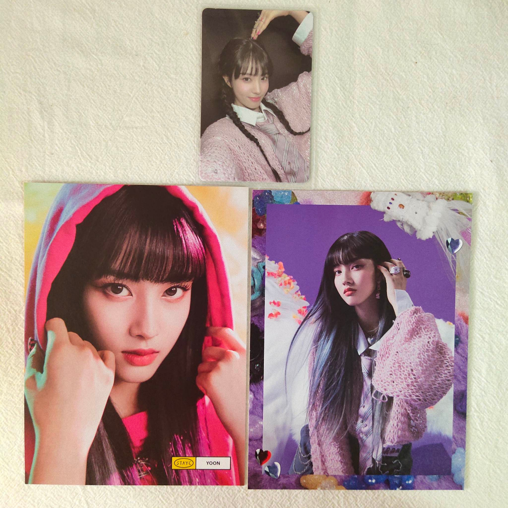 Stayc Teddy Bear Album Photocard Sumin Sieun Isa Seeun Yoon J Shopee