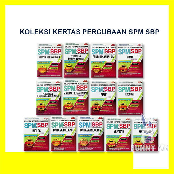 BUNNY 2023 BUKU LATIHAN KOLEKSI KERTAS PERCUBAAN SBP SPM MAHIR