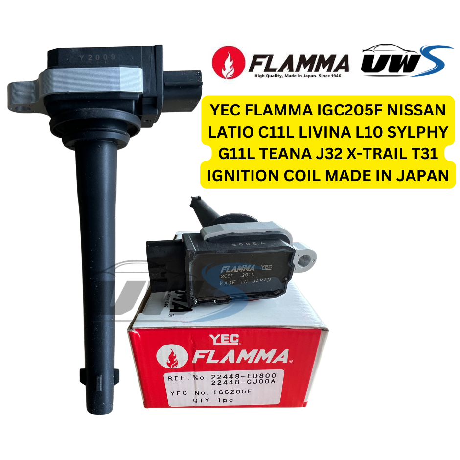 YEC FLAMMA IGC205F NISSAN LATIO C11L LIVINA L10 SYLPHY G11L TEANA J32 X