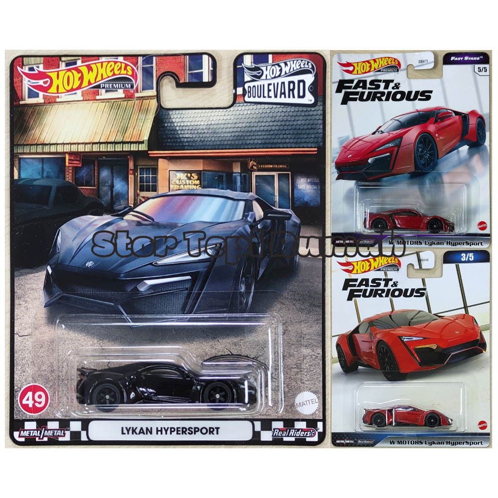 Hot Wheels Premium W Motors Lykan HyperSport Fast And Furious Stars