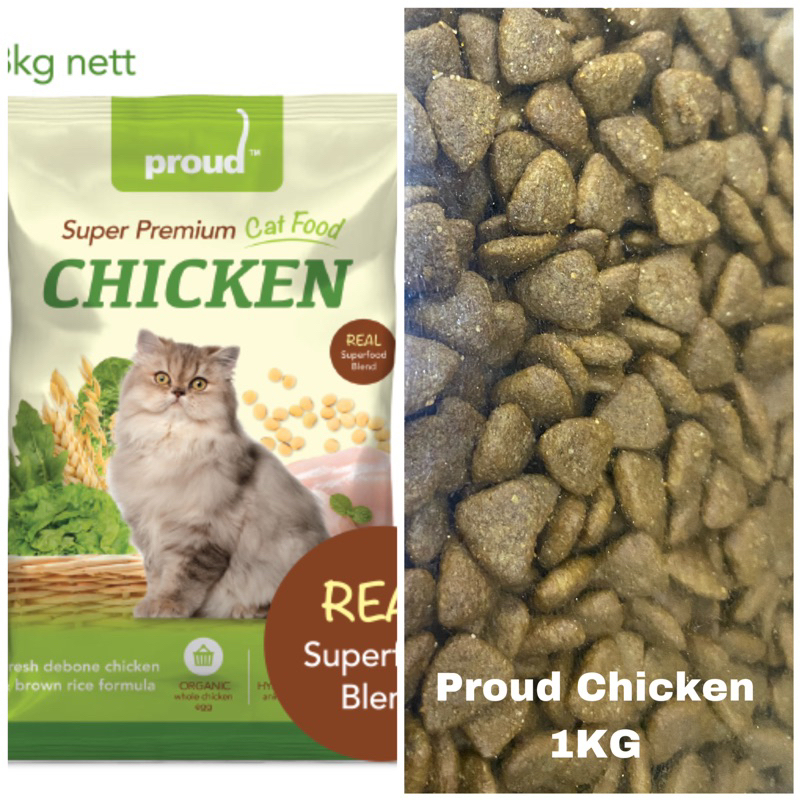 REPACK PROUD CHICKEN SUPER PREMIUM CAT FOOD 1KG Shopee Malaysia