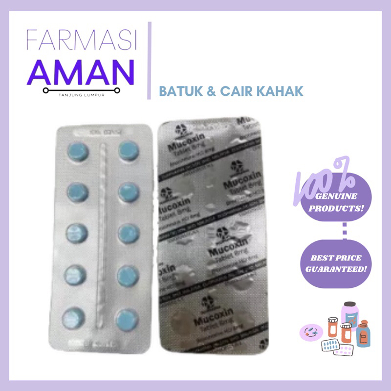 Mucoxin Tablet Mg S Batuk Cair Kahak Shopee Malaysia