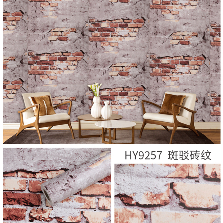 Wallpaper Cm X Cm Kertas Dinding Bata D Brick Wall Sticker