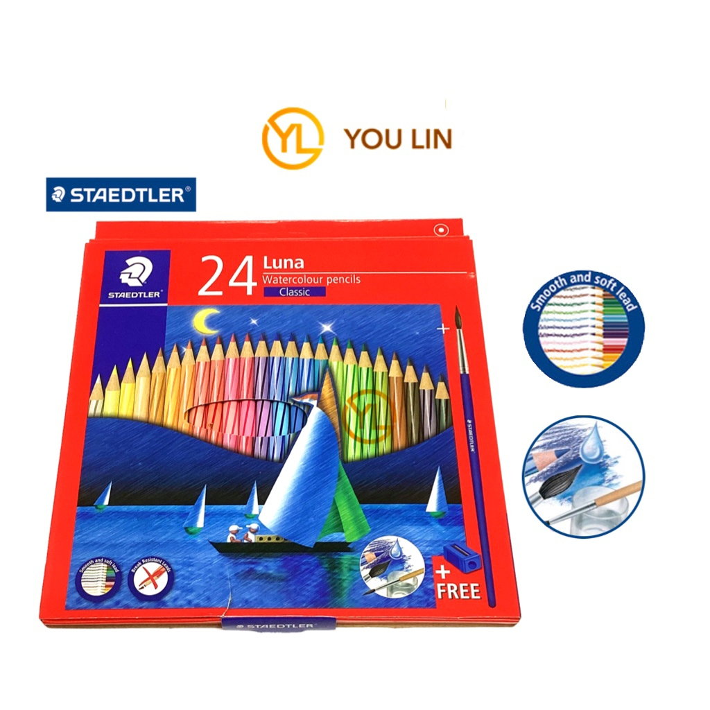 Staedtler Luna Watercolour Pencil Colour Long C Shopee