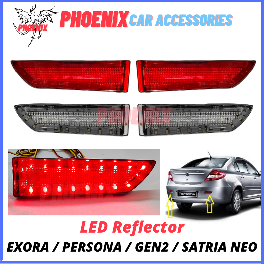 Proton Persona Elegance Gen Exora Satria Neo Rear Bumper Led Reflector