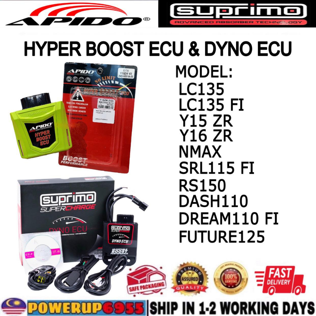 Suprimo Apido Hyper Boost Dyno Ecu Cdi Lc Fi Y Y Zr V V Nmax