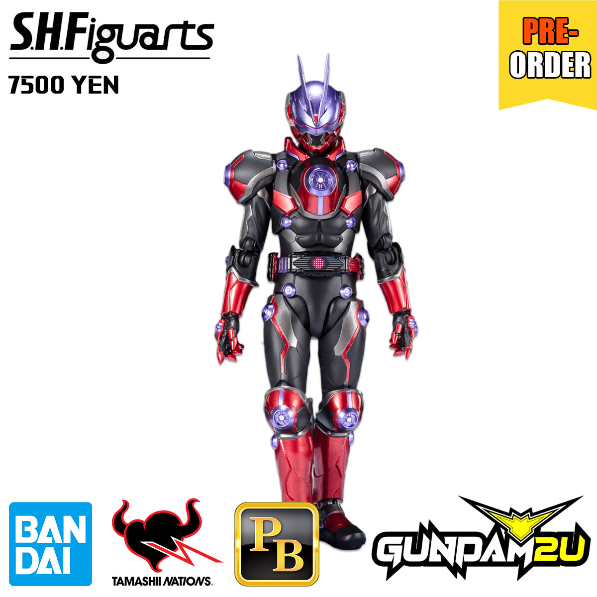 BANDAI SHF Masked Rider Glare Tamashii Nations S H Figuarts Kamen