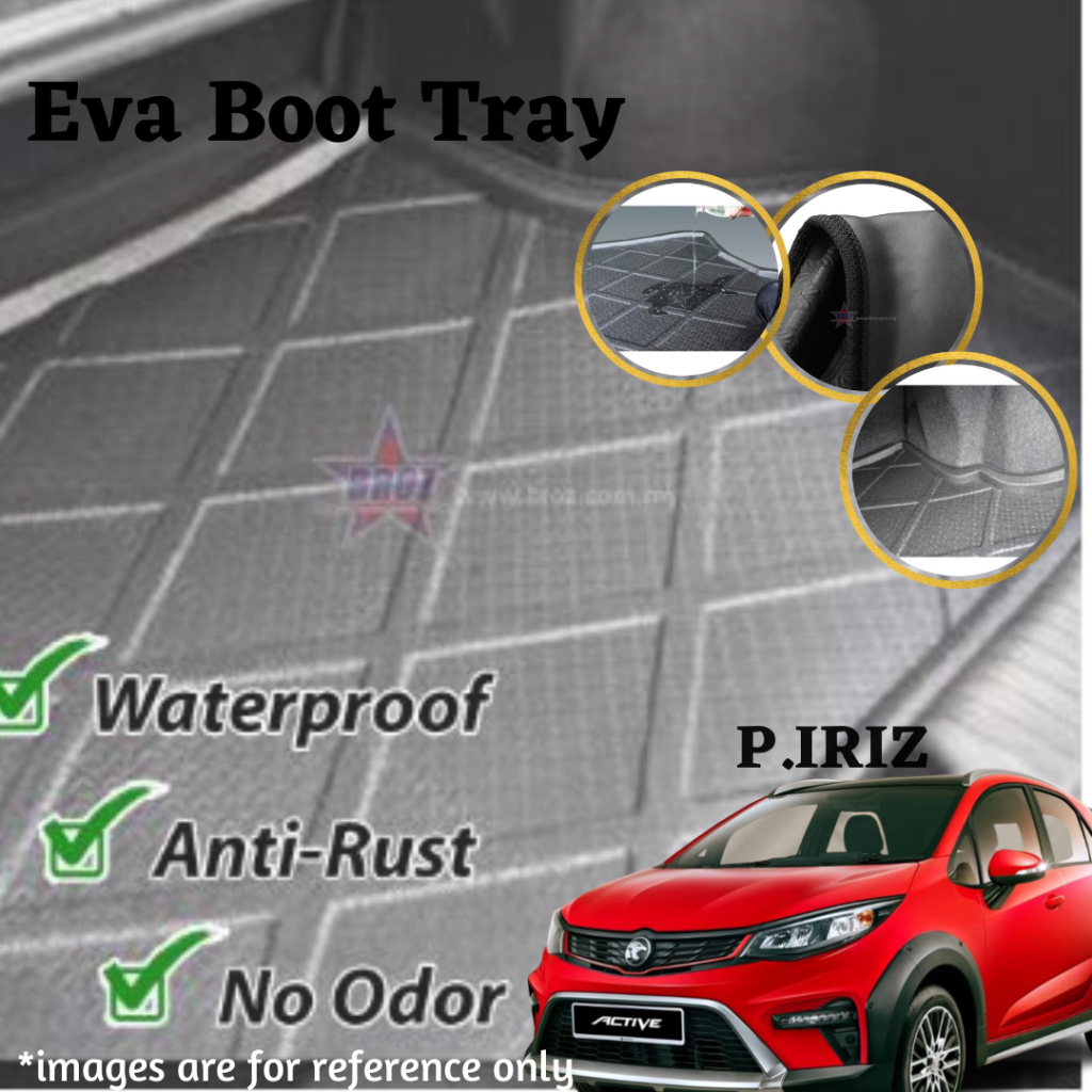 Proton Iriz Eva Copolymer Car Boot Tray Luggage Cargo Trunk Tray