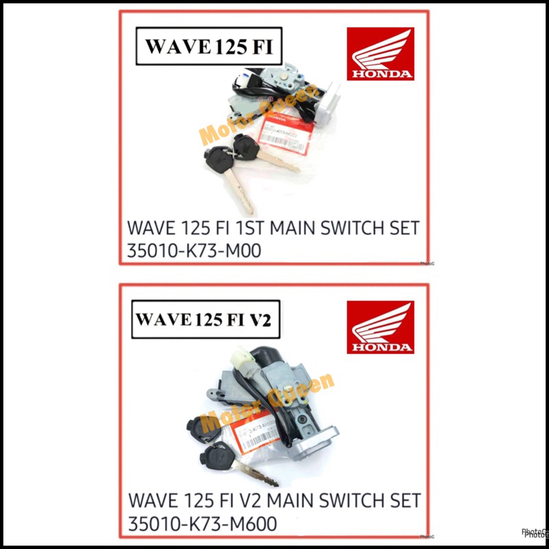 Main Switch Suis Key Set Kunci Honda Wave Fi V V Honda