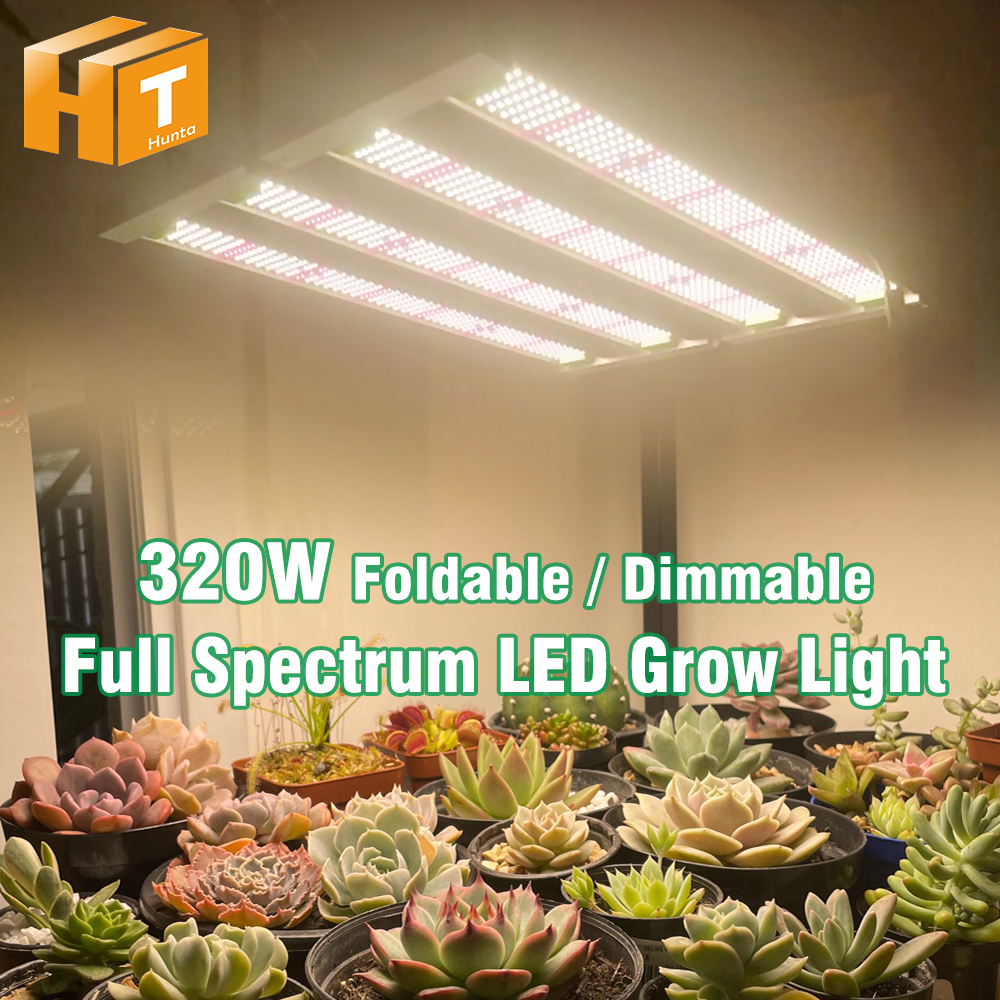 320W Full Spectrum LED Grow Light SamsungLM301H Osram Foldable Dimmable