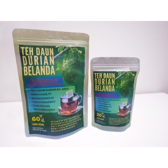 Teh Daun Durian Belanda Bag Soursop Leaf Tea Bag Shopee Malaysia