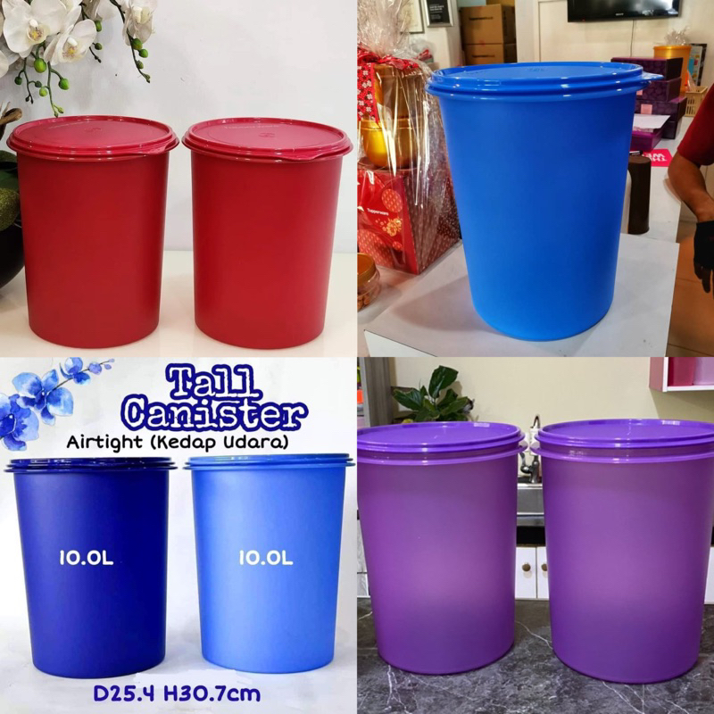 TUPPERWARE TALL CANISTER 10L Shopee Malaysia