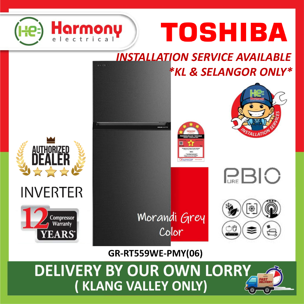 Fast Free Delivery Install Kl Toshiba L Door Inverter Fridge Gr