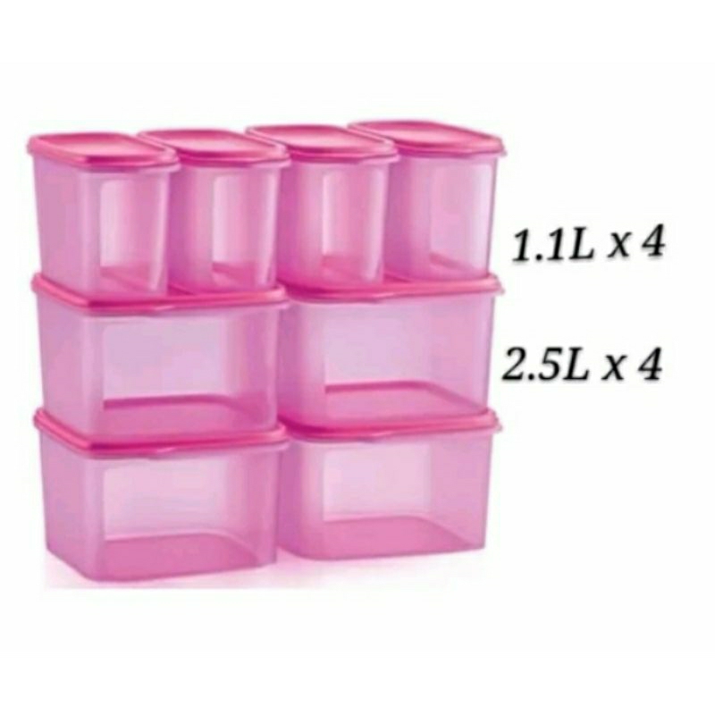 Tupperware Smart Saver Square Ii L Pcs Shopee Malaysia