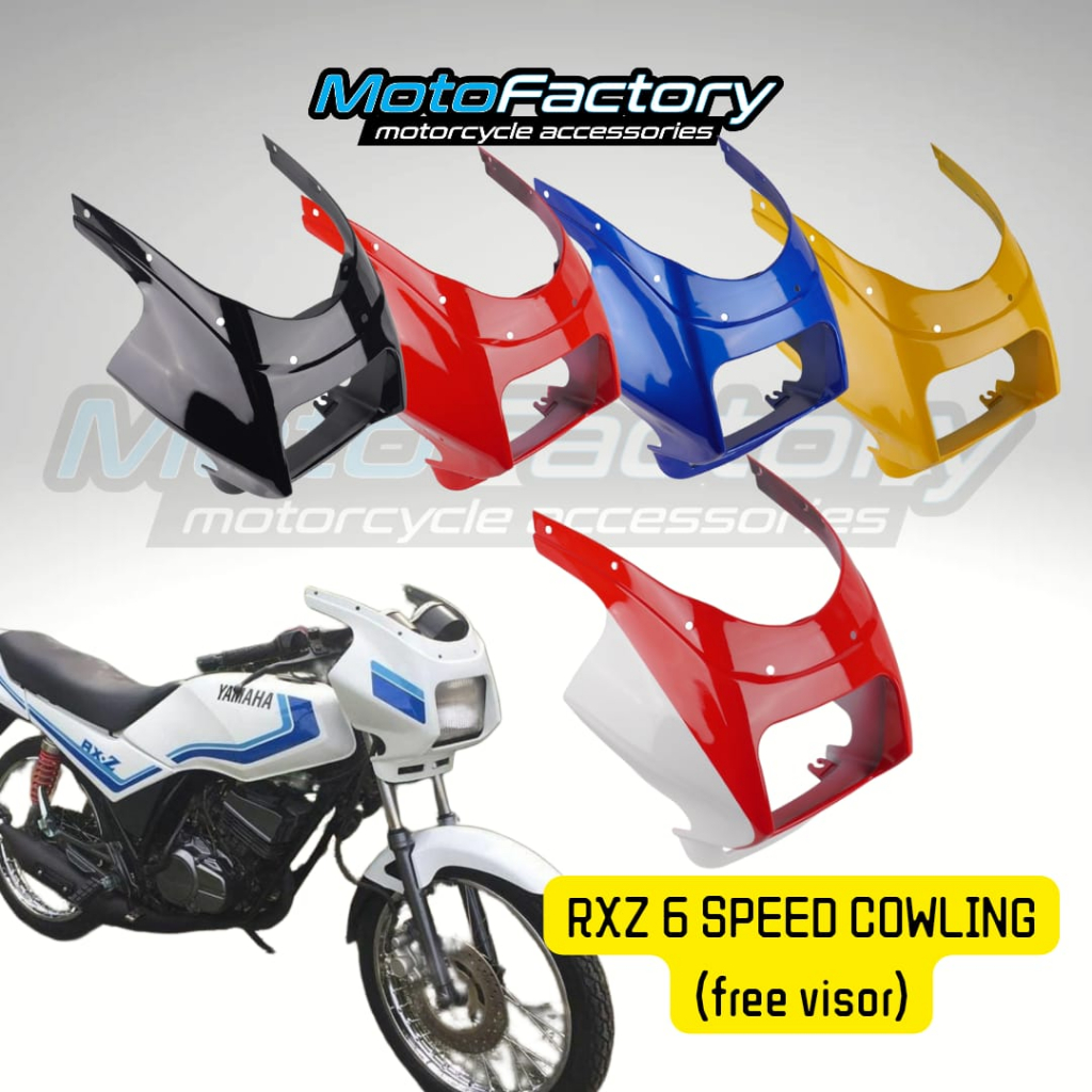 YAMAHA RXZ 6speed FERING COWLING FREE VISOR ENEGRY COLOR READY STOCK