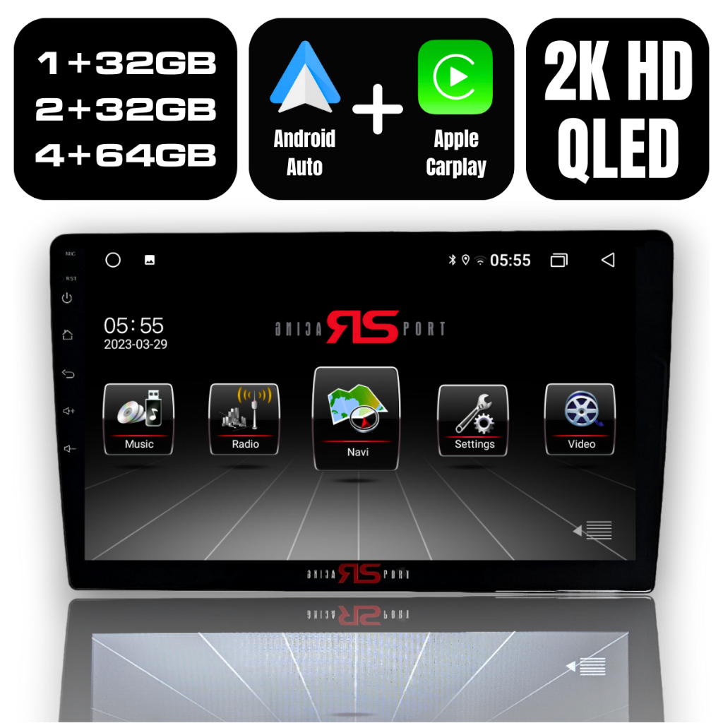 RS RACING SPORT 9 10 1 ANDROID PLAYER 4 Cores Apple CARPLAY Android