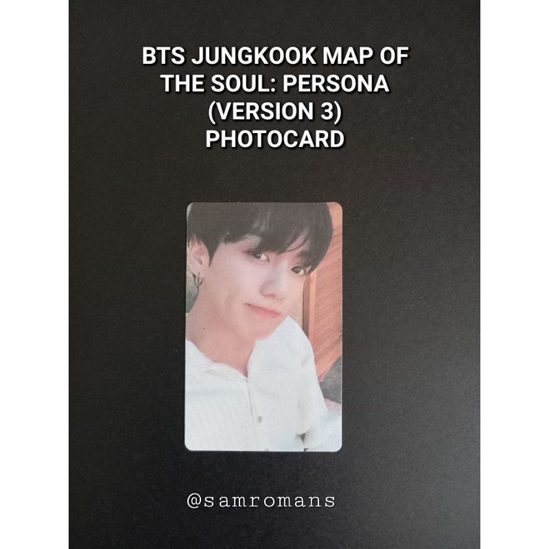 Official Bts Jeon Jungkook Map Of The Soul Persona Version