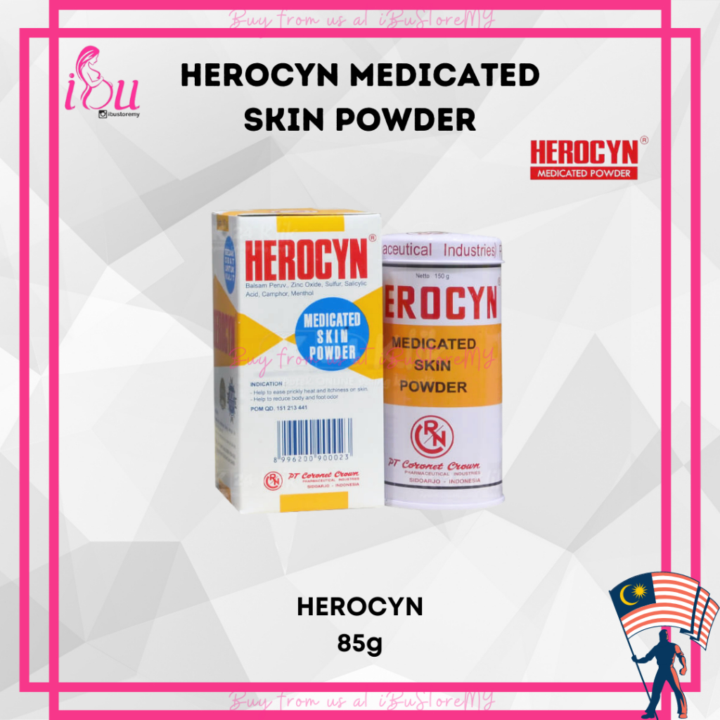 Herocyn Skin Powder 50g 85g 150g Bedak Obat Untuk Kulit Bedak Herocyn