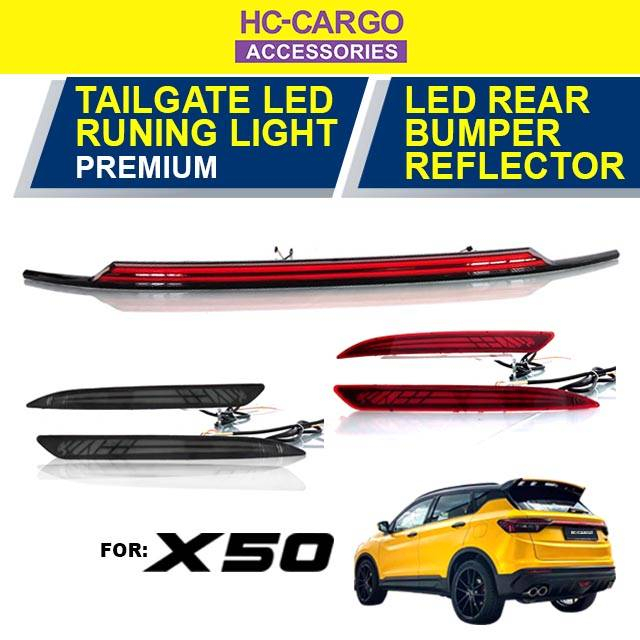 HC CARGO Proton X50 Trunk Boot Center LED Light Bar Rear Bumper