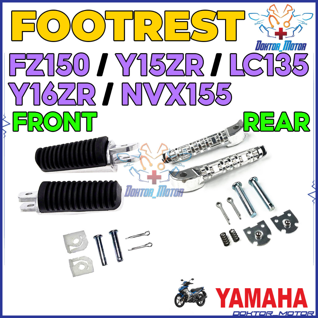 Front Rear Footrest Kaki Pijak Yamaha Y Zr Y V V Fz Fz