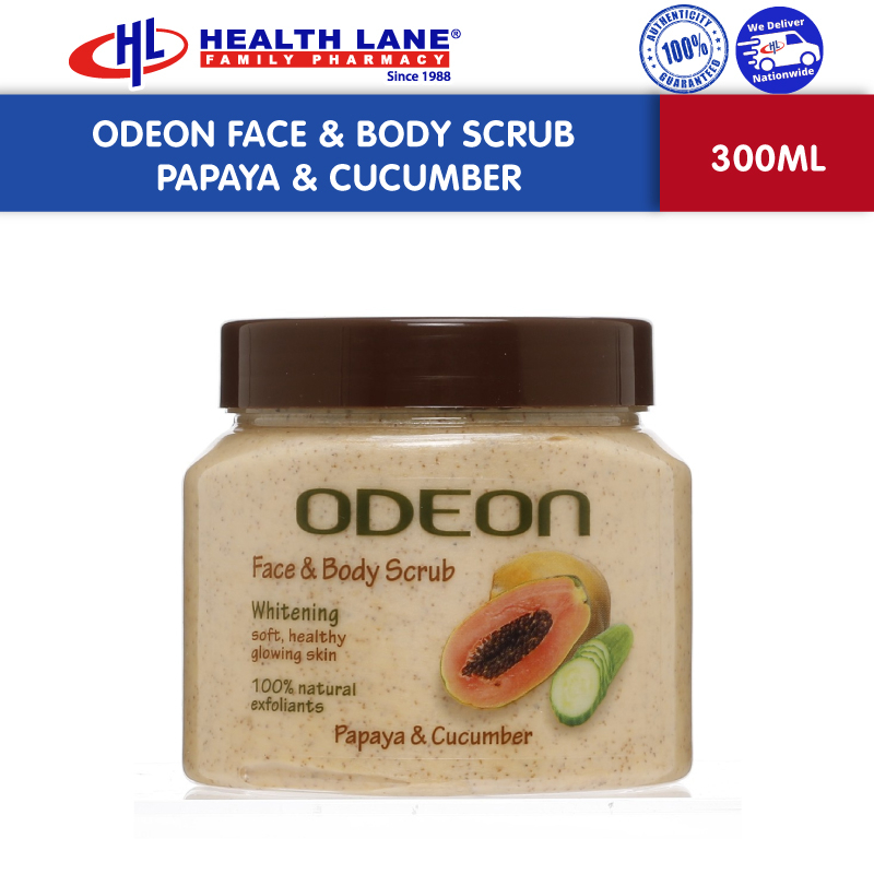 Odeon Face Body Scrub Papaya Cucumber 300ml Shopee Malaysia