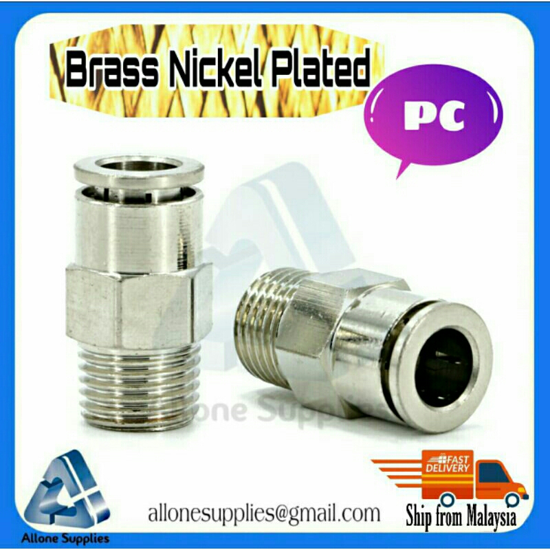 Metal Pc Mm Pneumatics Pc One Touch Air Fitting