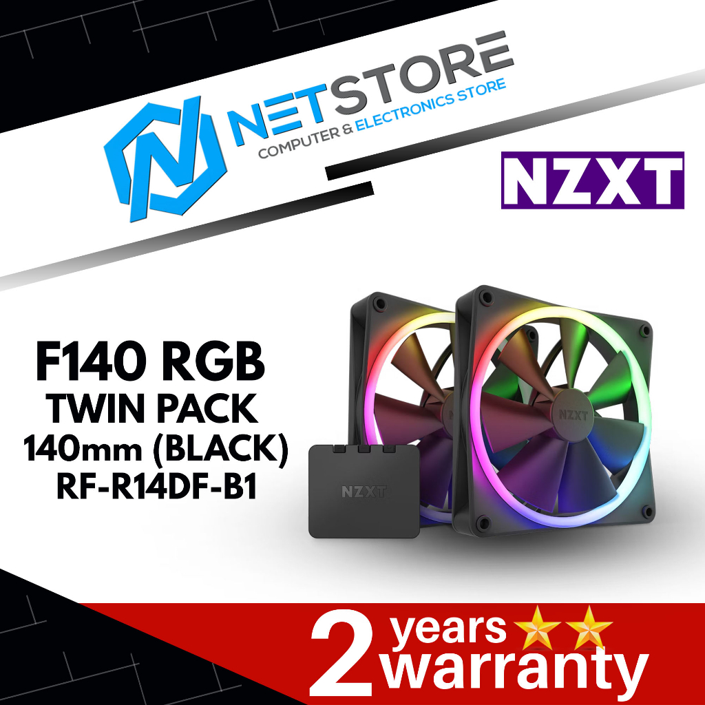 Nzxt F Rgb Twin Pack Black Rf R Df B Shopee Malaysia