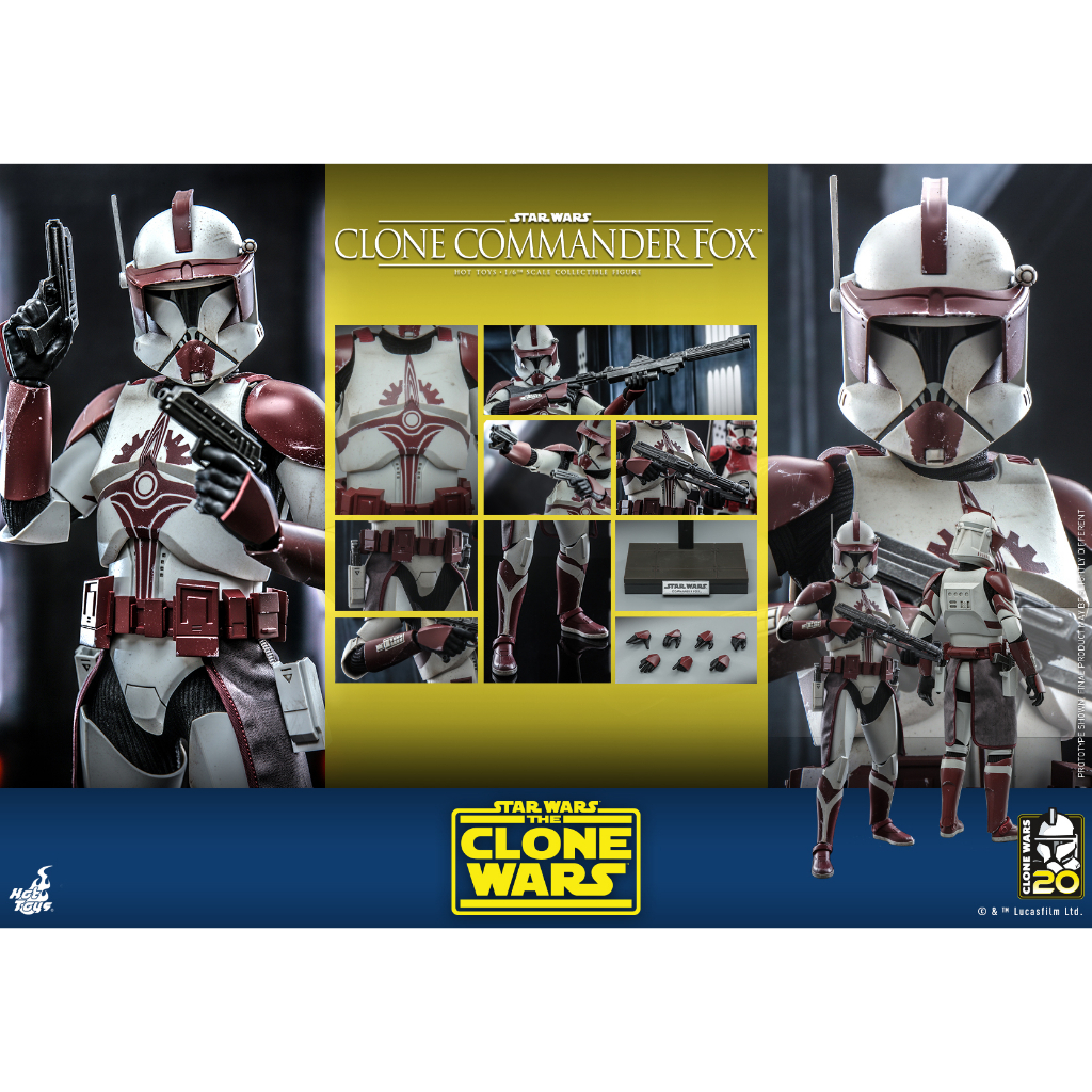 Hot Toys TMS103 Star Wars The Clone Wars 1 6th Scale Clone