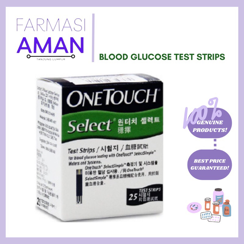 One Touch Select Test Strips S Shopee Malaysia