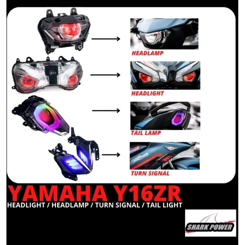 Yamaha Y Zr Full Led Projector Head Lamp Signal Tail Lamp