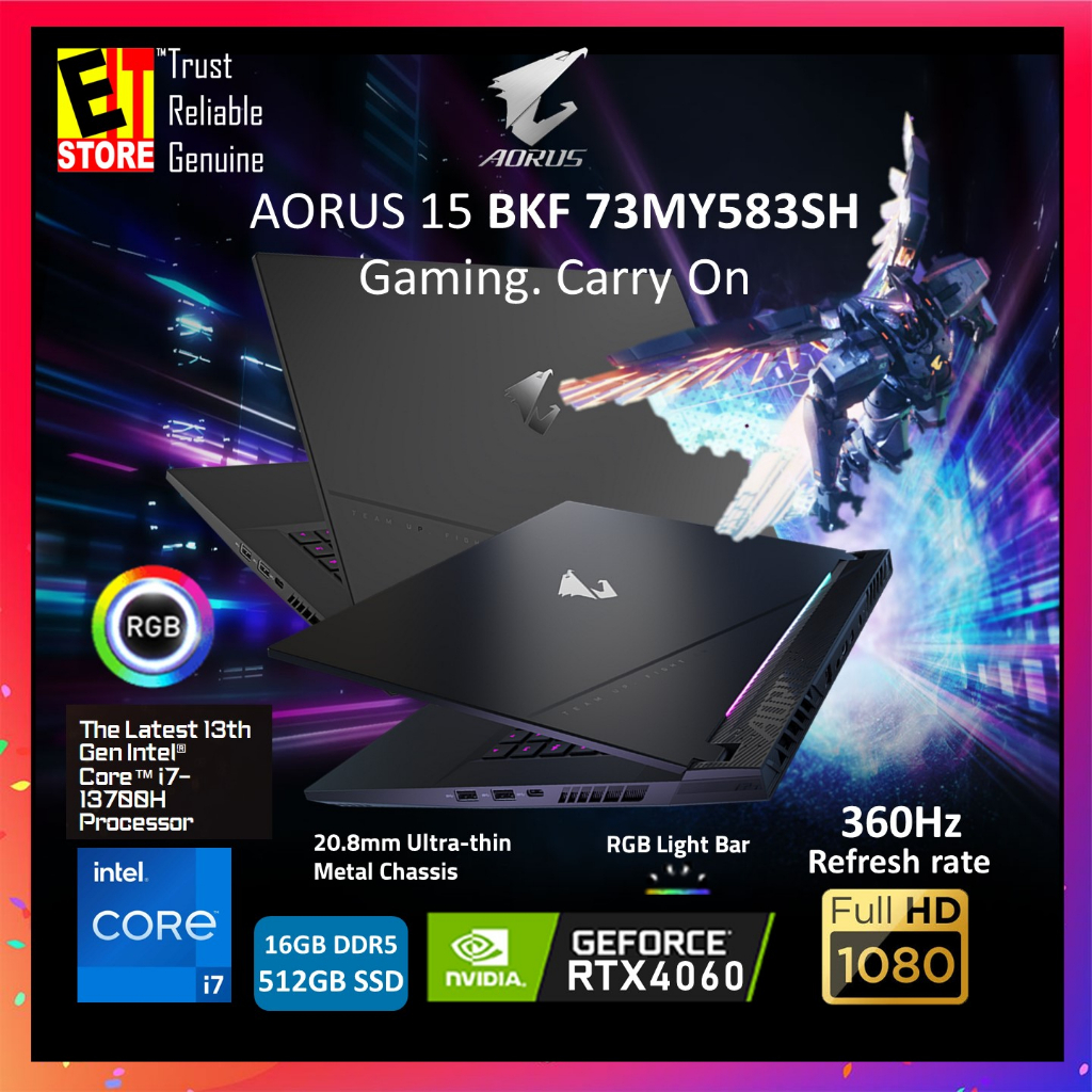 Gigabyte Aorus Bkf Gaming Laptop I H Gb Or Gb Ddr Gb