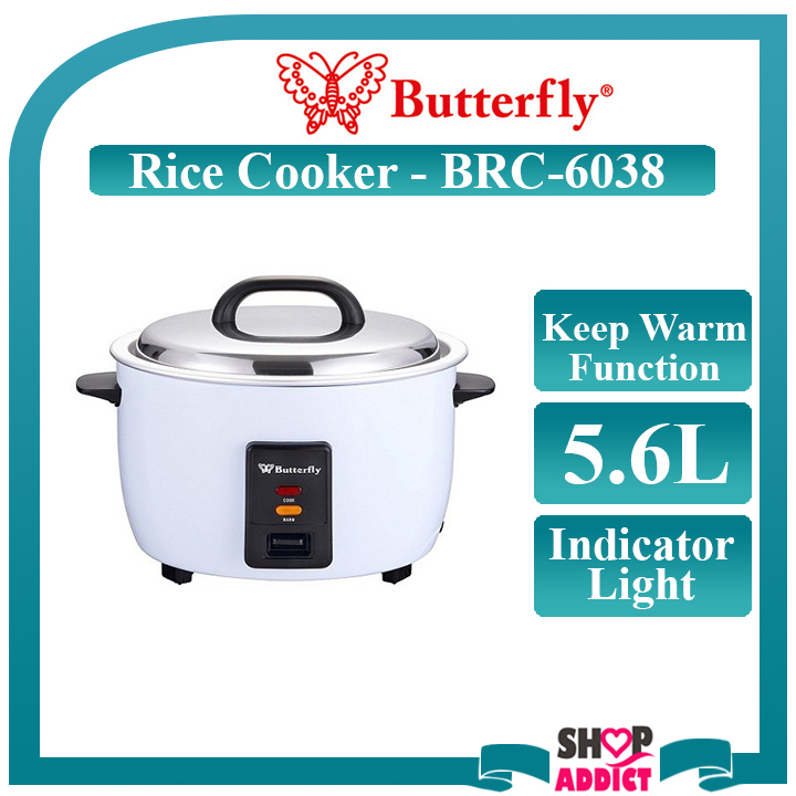 Butterfly Periuk Nasi Electric Rice Cooker 5 6L BRC 6038 Shopee Malaysia