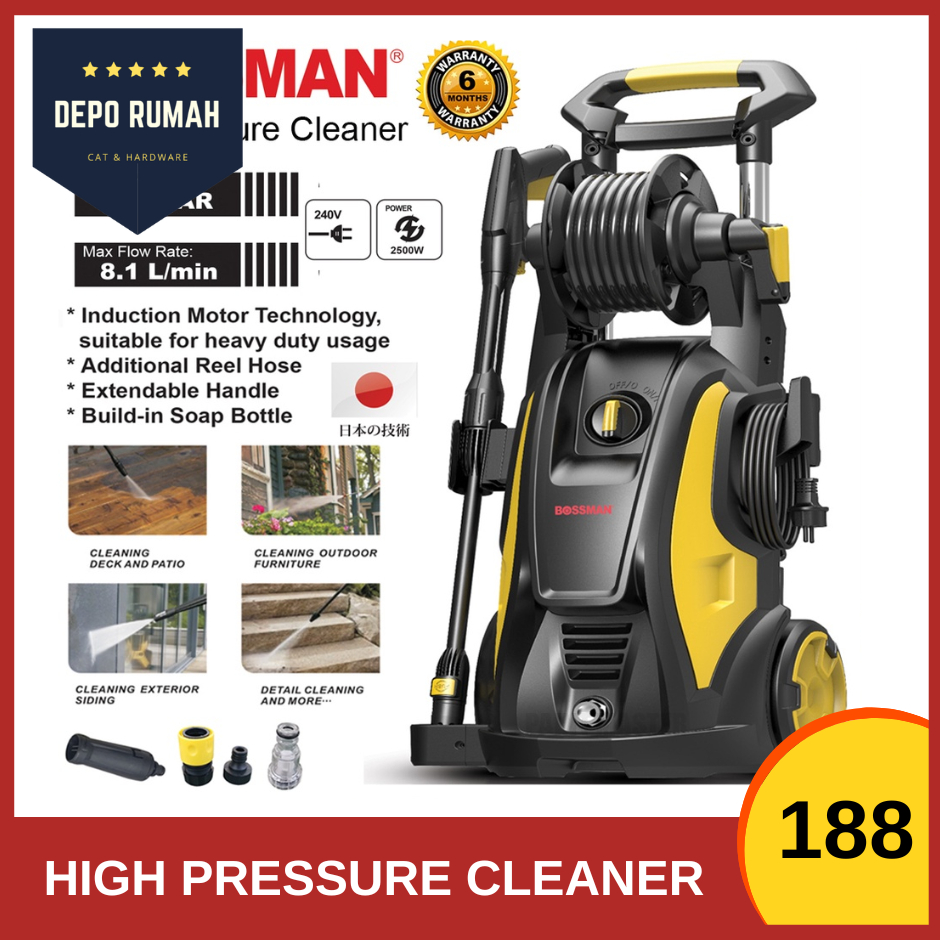 Bossman Bpc High Pressure Cleaner W Bar Water Jet Bossman