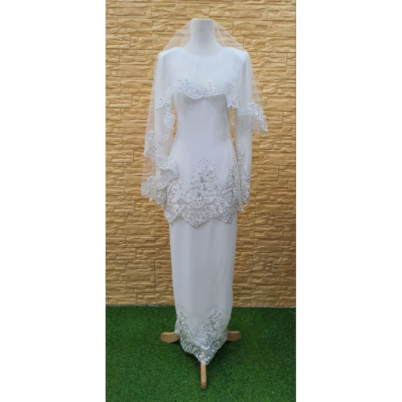 Kurung Jelita Off White Kurung Moden Baju Nikah Baju Tunang