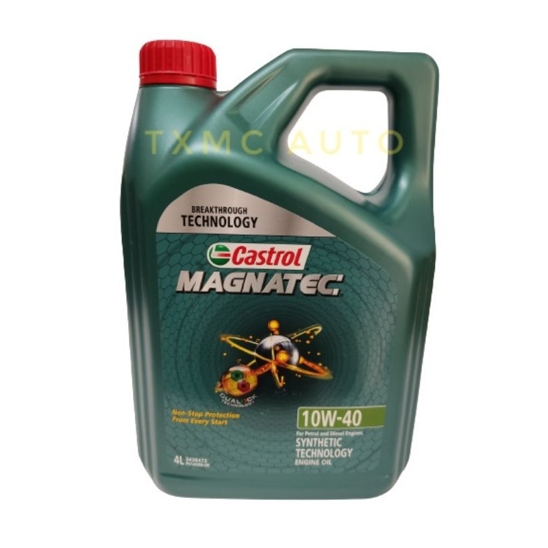 ORIGINAL CASTROL MAGNATEC 10W40 SEMI SYNTHETIC ENGINE OIL 4L Shopee