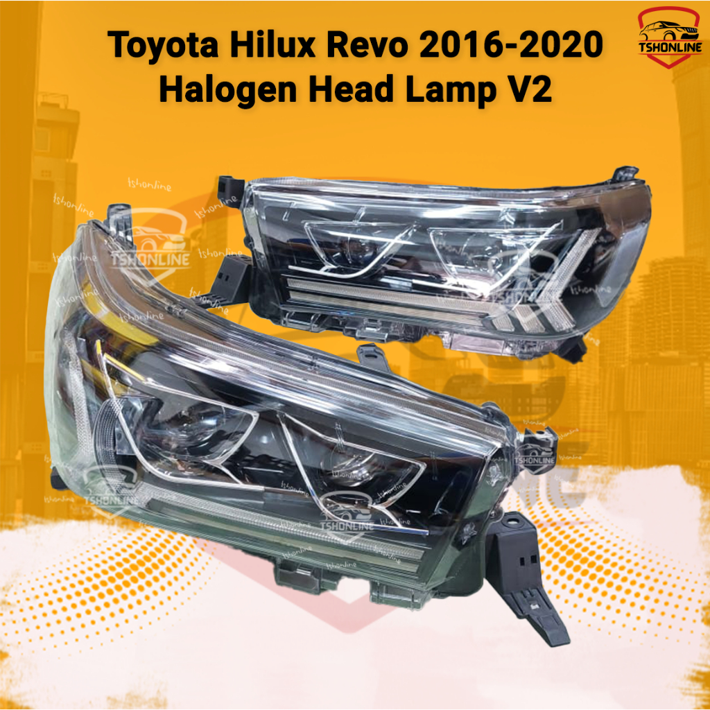 Toyota Hilux Revo Head Lamp V2 2016 2020 Halogen Revo Head Lamp