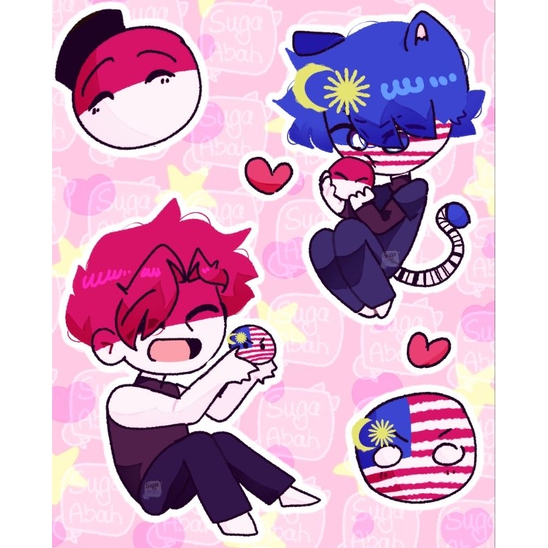 St Bundle Otp Countryhumans Stickers More Incoming Shopee Malaysia