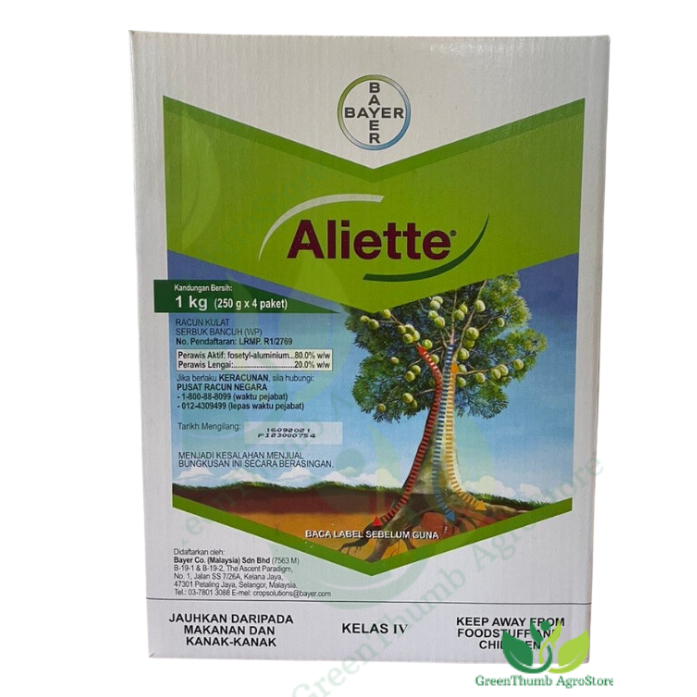 1kg Bayer Aliette Fosetyl Aluminium 80 Fungicide Racun Kulat