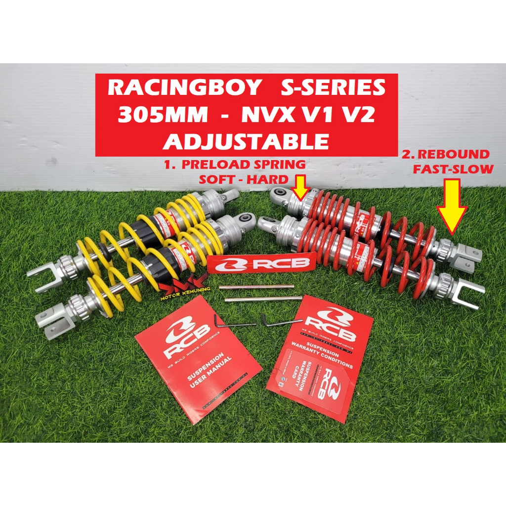 OFFERORIGINAL RACINGBOY RCB ABSORBER S SERIES NVX AEROX NVX155 NMAX