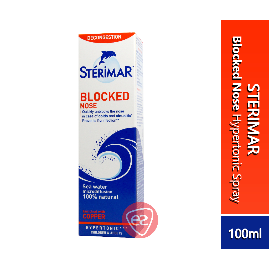 STERIMAR BLOCKED NOSE SEA WATER MICRODIFFUSION NASAL SPRAY 100ML