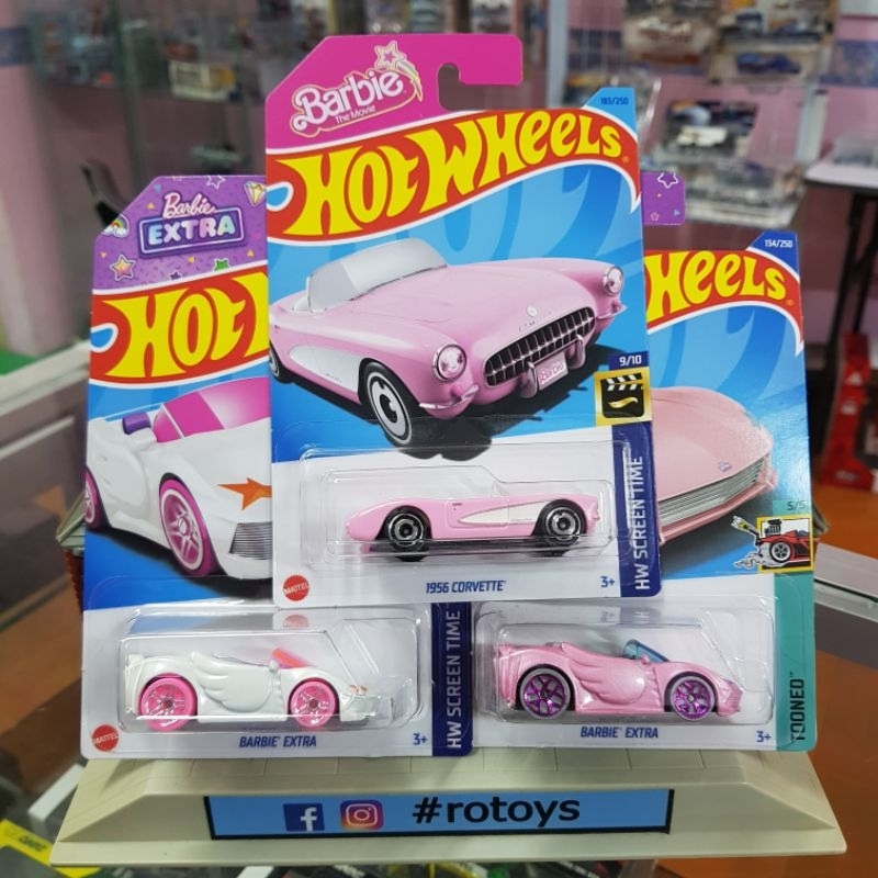 HOT WHEELS BARBIE EXTRA TOONED CORVETTE Shopee Malaysia