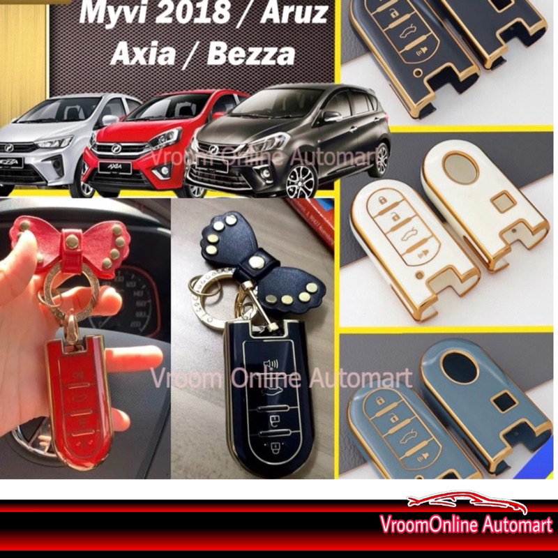 NEW Premium Tpu Car Remote Key Cover PERODUA MYVI GEN3 BEZZA AXIA ARUZ