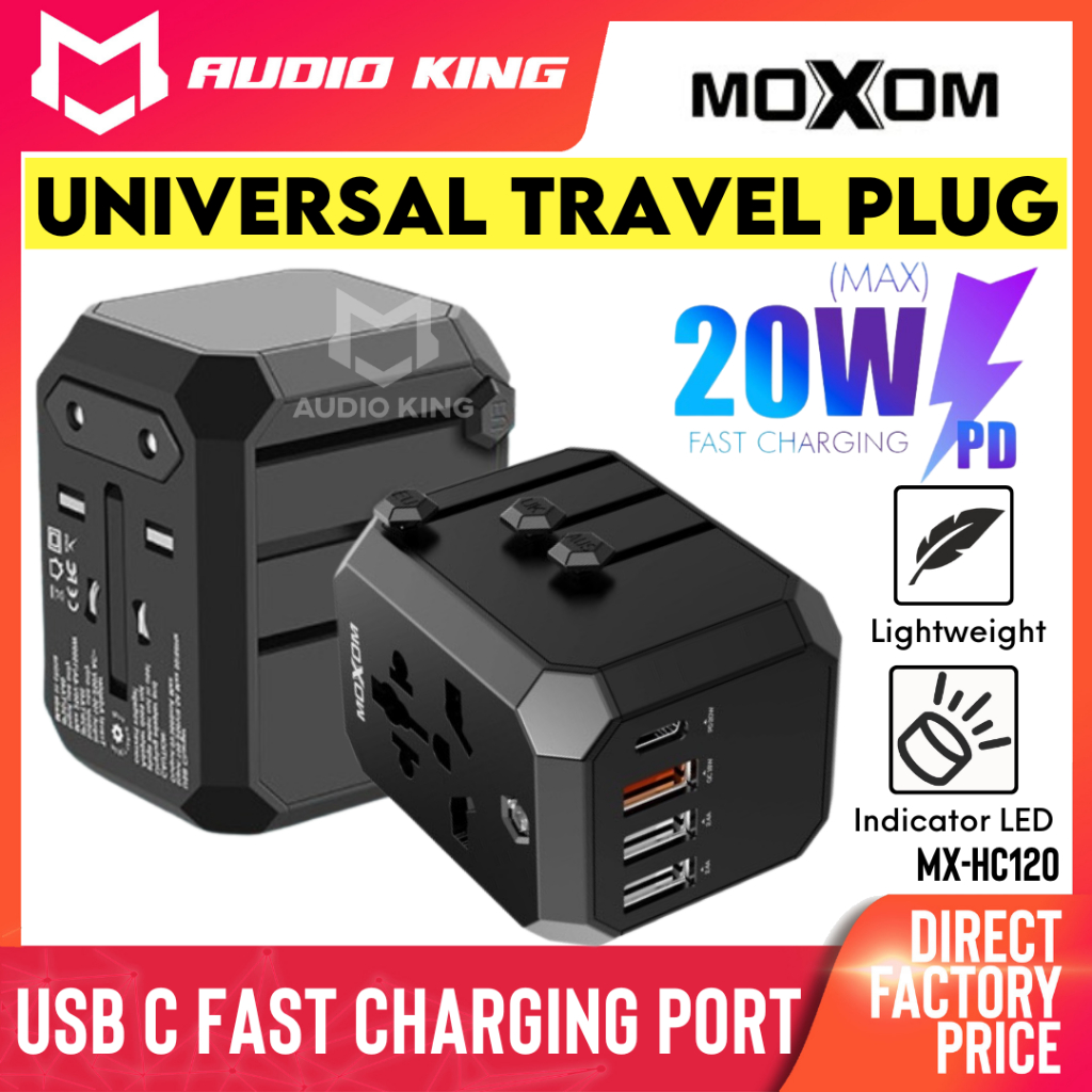 Moxom Universal Travel International Adapter Socket Pin China Adaptor