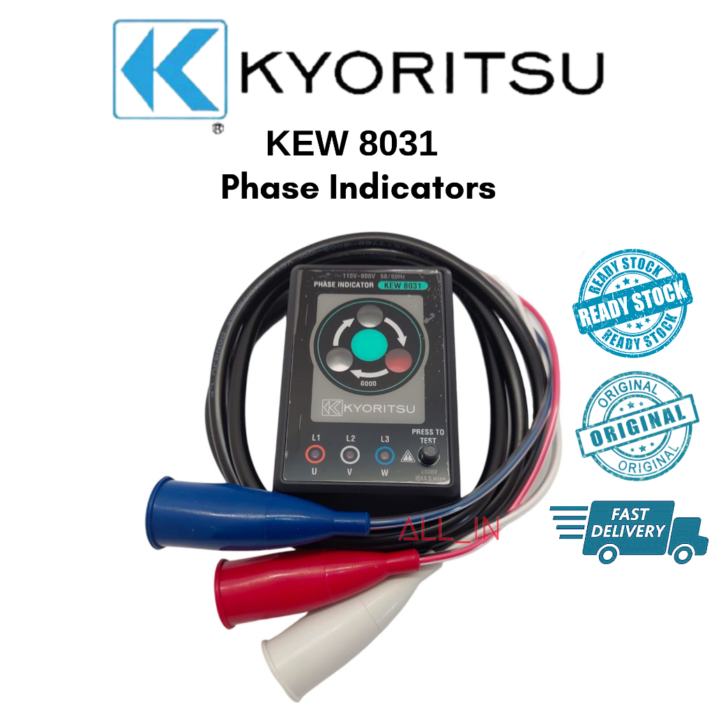 Kyoritsu Kew Phase Indicators Open Phase Checker New Ready Stock