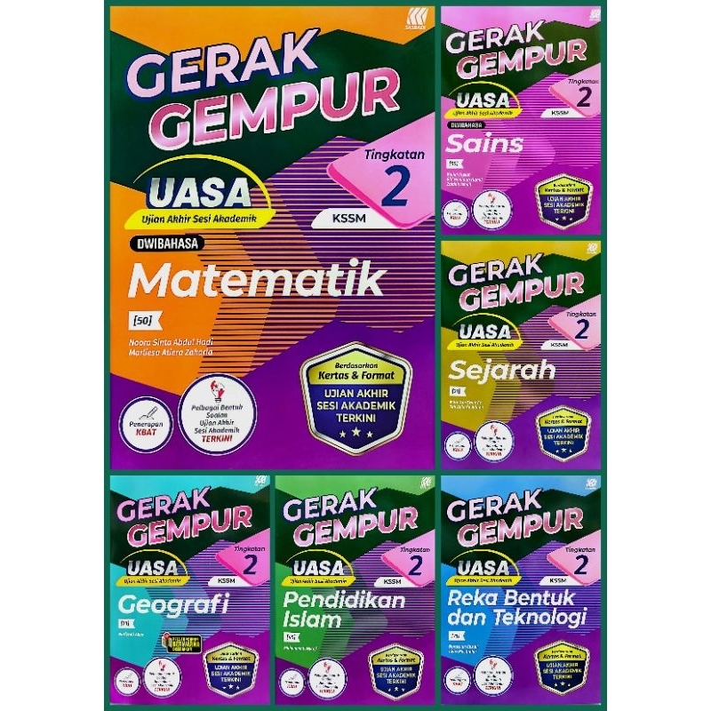 Buku Latihan Gerak Gempur Uasa Tingkatan Sasbadi Shopee