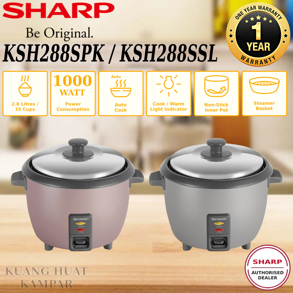 Sharp L Non Stick Inner Pot Rice Cooker Ksh S Ksh Spk