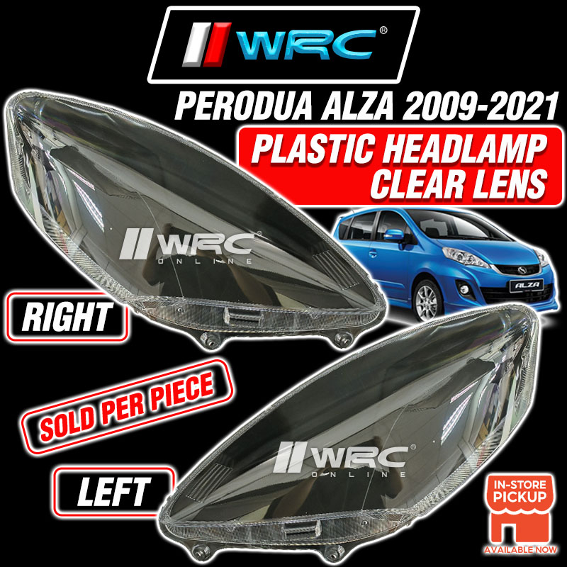 Perodua Alza Plastic Headlamp Clear Lens Pc Shopee