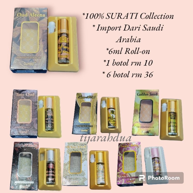 Surati Oud Colection Ml Roll On By Original Surrati Shopee Malaysia