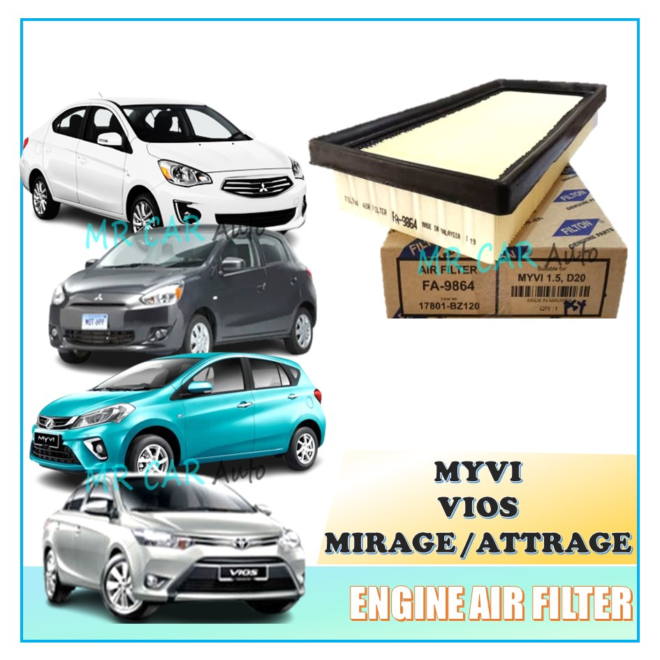 Perodua Myvi Toyota Vios Ncp Mitsubishi Mirage Attrage