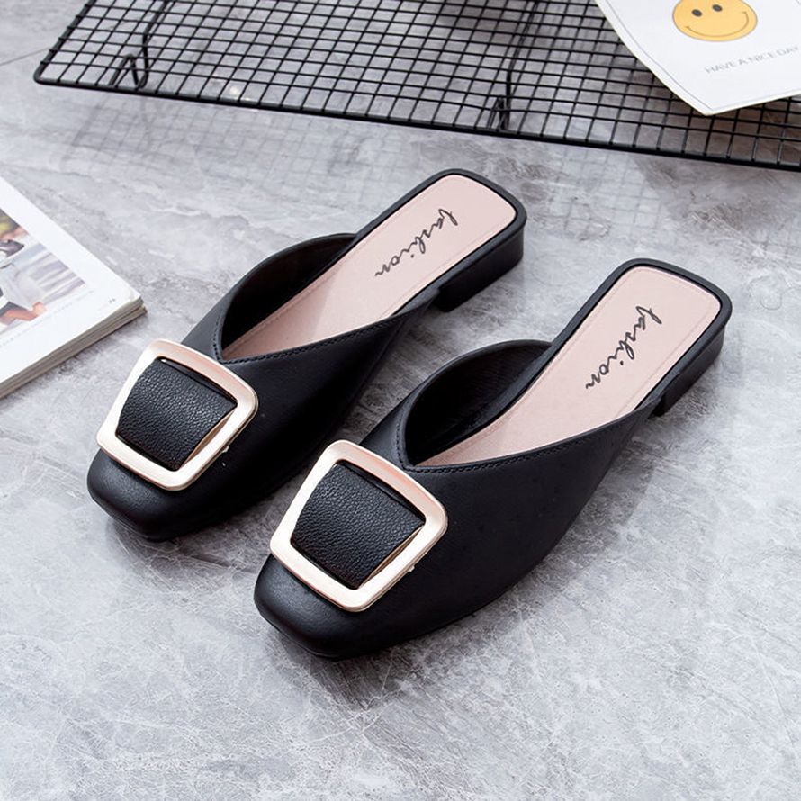 Ready Stock MICOLE S112 B Women Flat Loafers Office Shoe Highheel